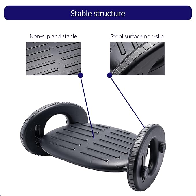 Under Desk Footrest – 4-Level Angle Adjustment & Active Rocker Feature - Image 4