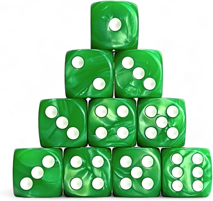 Luck Lab 10-Piece Acrylic D6 Dice Pack by LuckLab