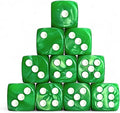 Luck Lab 10-Piece Acrylic D6 Dice Pack by LuckLab