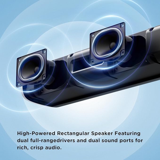 MZEIBO Sound Bar for TV, Soundbars Smart Portable Wireless Sound System - Image 2