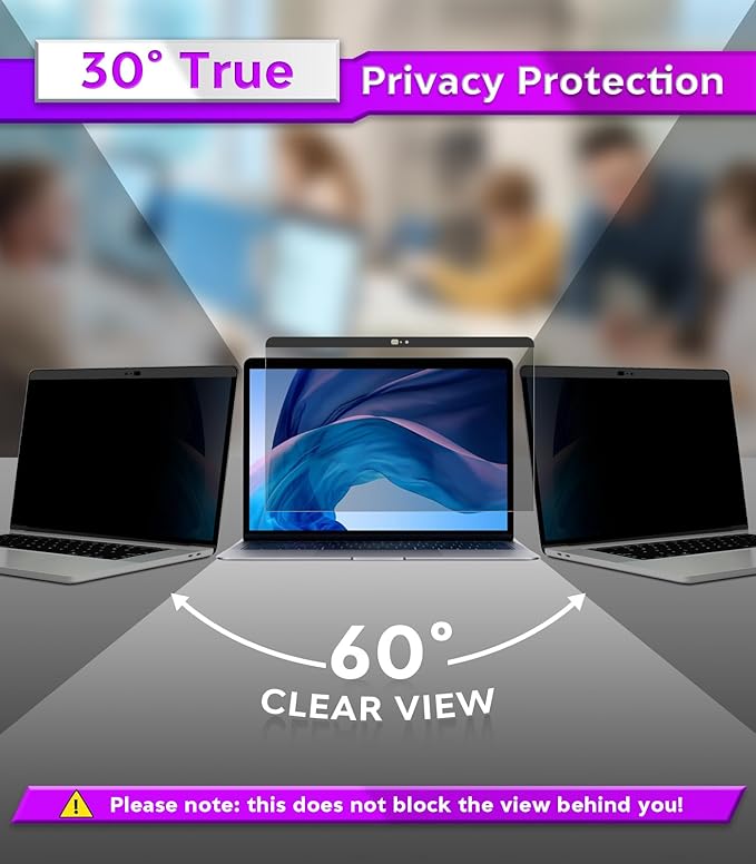 PYS Privacy Screen for MacBook Pro 13.3 Inch Laptop – Magnetic Anti-Spy - Image 5