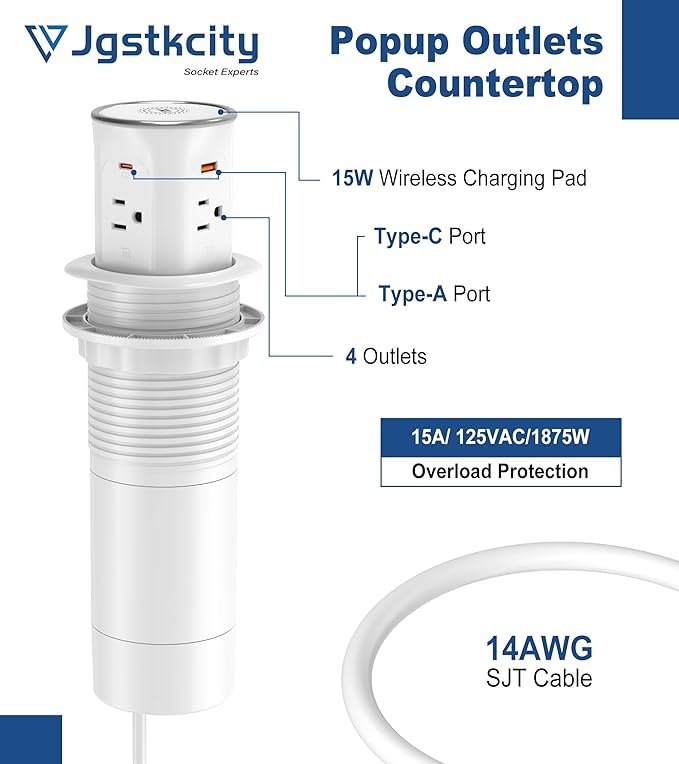 Jgstkcity Pop Up Countertop Outlet - Image 5