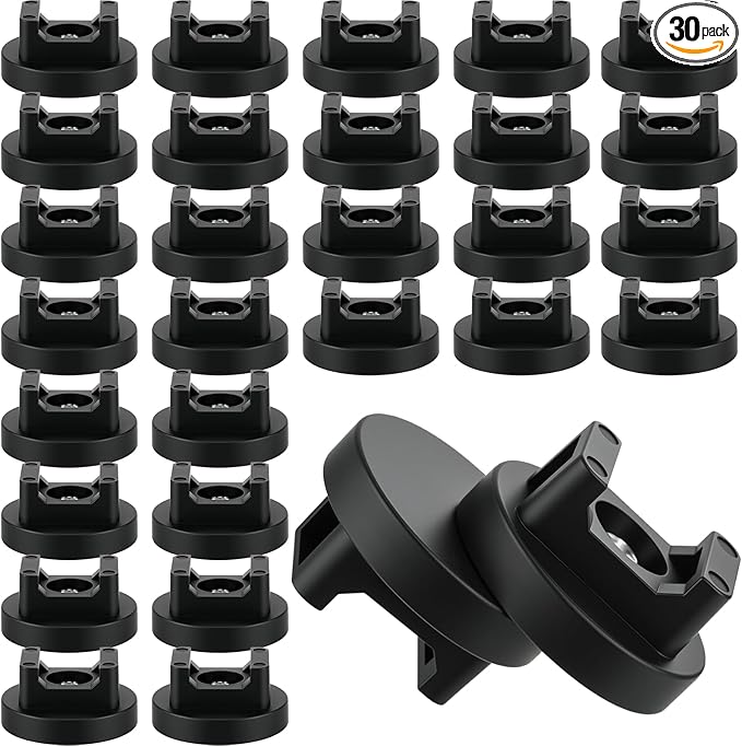 Yookeer 30 Pcs Magnetic Zip Tie Mount Base Black Magnetic Cable Clips Wire by Yookeer