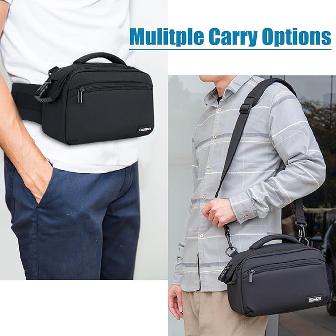 Cwatcun Waist Camera Case DSLR SLR Bag Sling Shoulder Camera Bag Water - Image 3