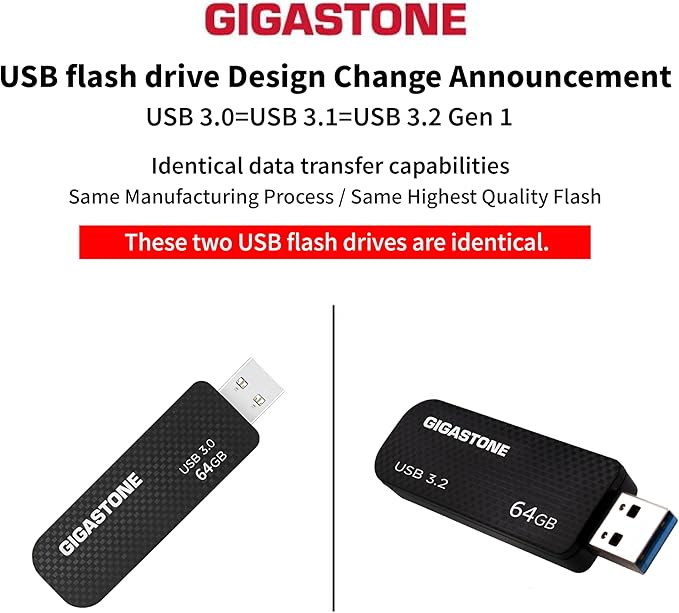 Gigastone Z30 64GB USB3.0 Flash Drive, Capless Retractable Design Pen Drive - Image 2