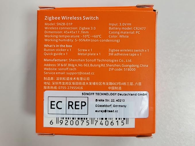 SONOFF Zigbee Switch, SNZB-01P Wireless Push Button, Supports to Create Smart - Image 11