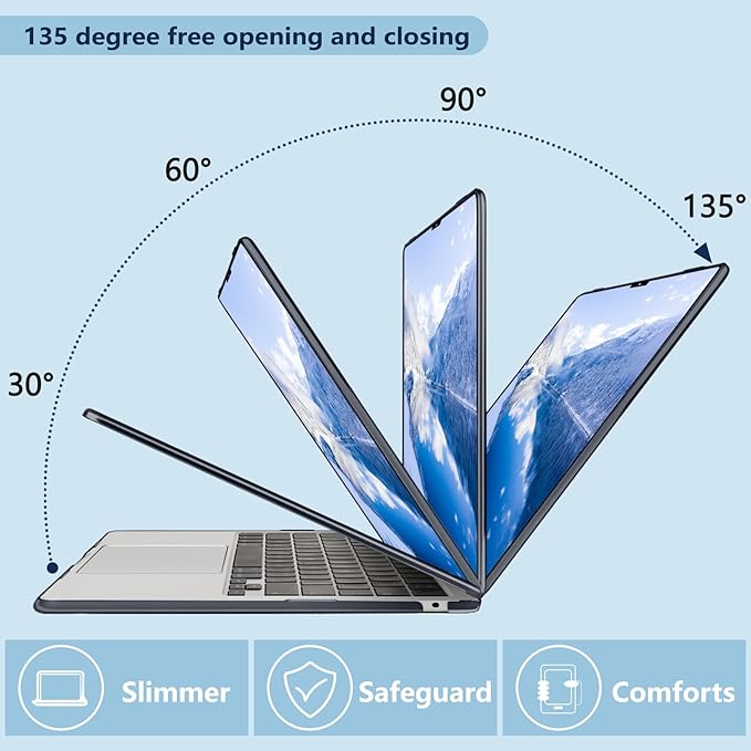 Compatible with MacBook Air 13.6 inch Case, M4 A3240/M3 A3113/M2 A2681 - Image 5