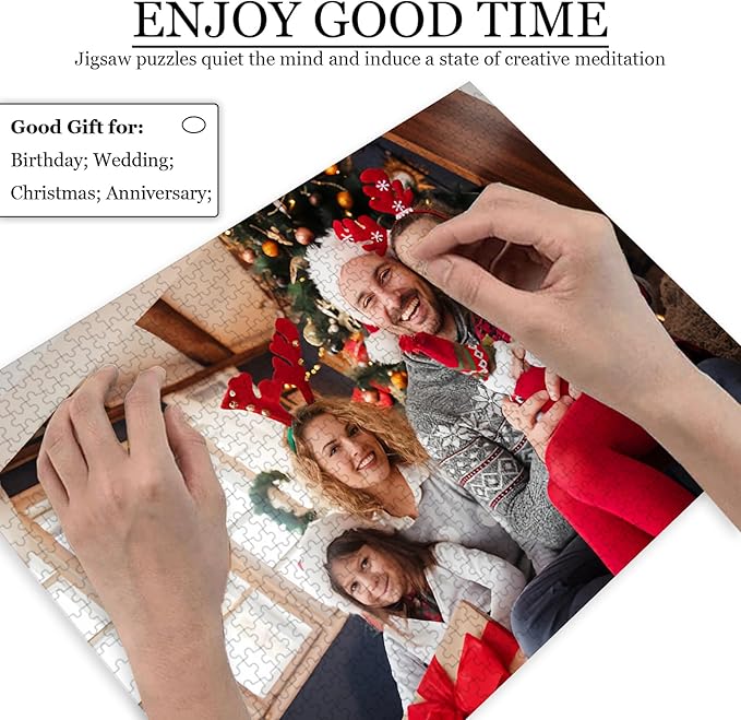 Custom Puzzle 120/200/300/500/1000/1500 Pieces, Personalized Puzzle from Your - Image 3