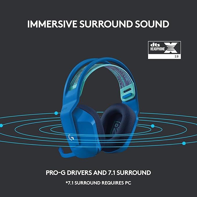 Logitech G733 Lightspeed Wireless Gaming Headset, Suspension Headband, - Image 10