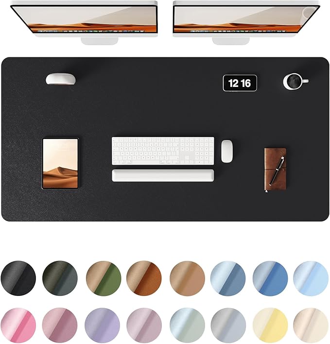 YSAGi Leather Desk Protector, Office Mat, Large Mouse Mat, Non-Slip PU Leather by YSAGi