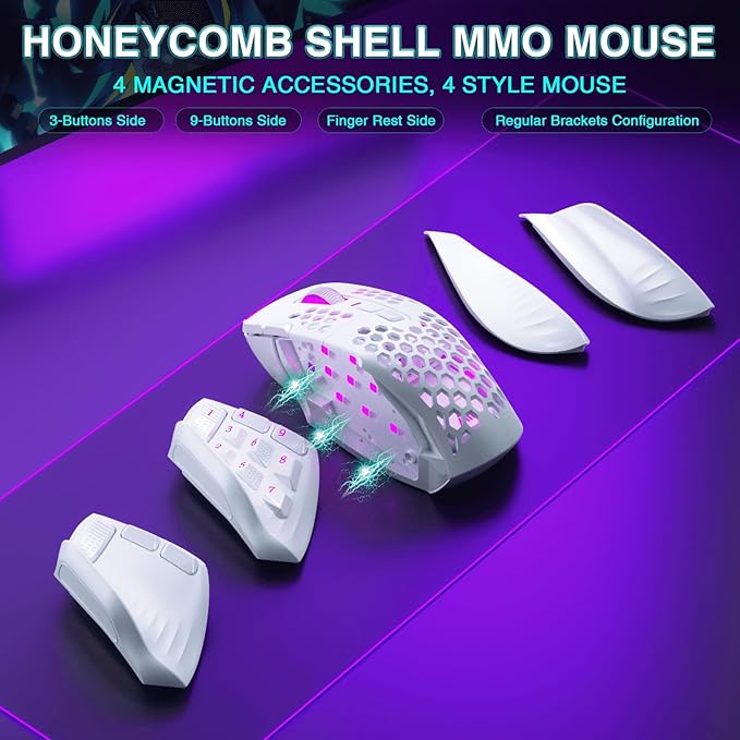 SM809 Pro Wireless MMO Gaming Mouse - Image 7