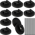 Magnetic Zip Tie Mount Wire Cable Holder, Include 10 Pcs 43mm Magnetic Cable by ALFFUN