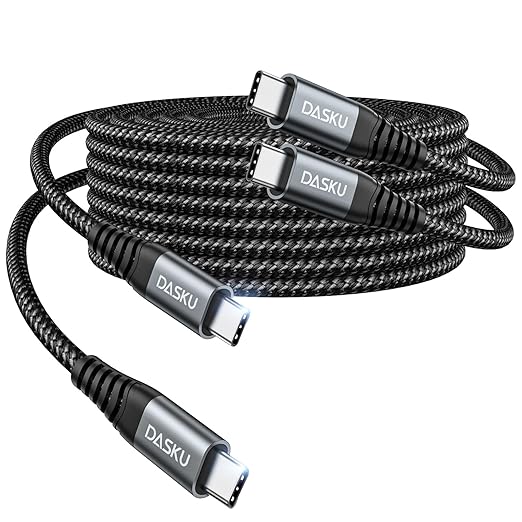 Dasku iPhone 16 USB C to USB C Fast Charging, 60W 2 Pack 3FT Charging Cord Type by Dasku