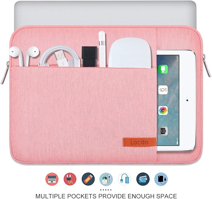 Lacdo Laptop Sleeve Case for 14 inch New MacBook Pro M4/M3/M2/M1 Chips Pro Max - Image 4