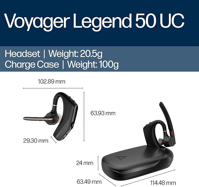 POLY Voyager Legend 50 UC Bluetooth Headset - Image 10