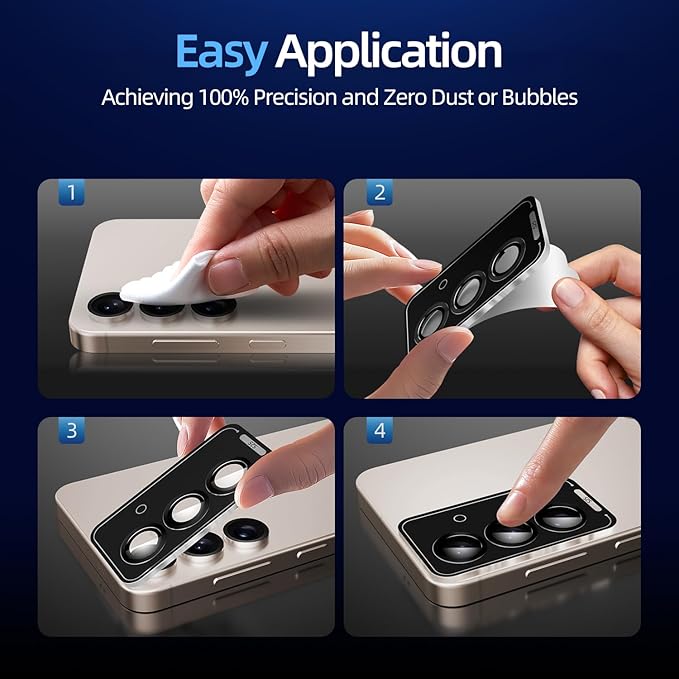 X-it Camera Lens Protector for Samsung S25 Plus, 9H Tempered Glass, Independent - Image 7
