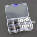 TAODAN 8PCS Black and Silver Aluminum Alloy Microphone Adapter Screws Set by TAODAN
