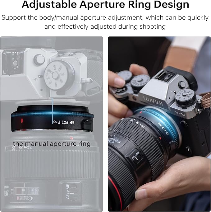 VILTROX EF-FX2 Pro Auto Focus Lens Adapter 0.71x Focal Reducer Speed Booster - Image 5