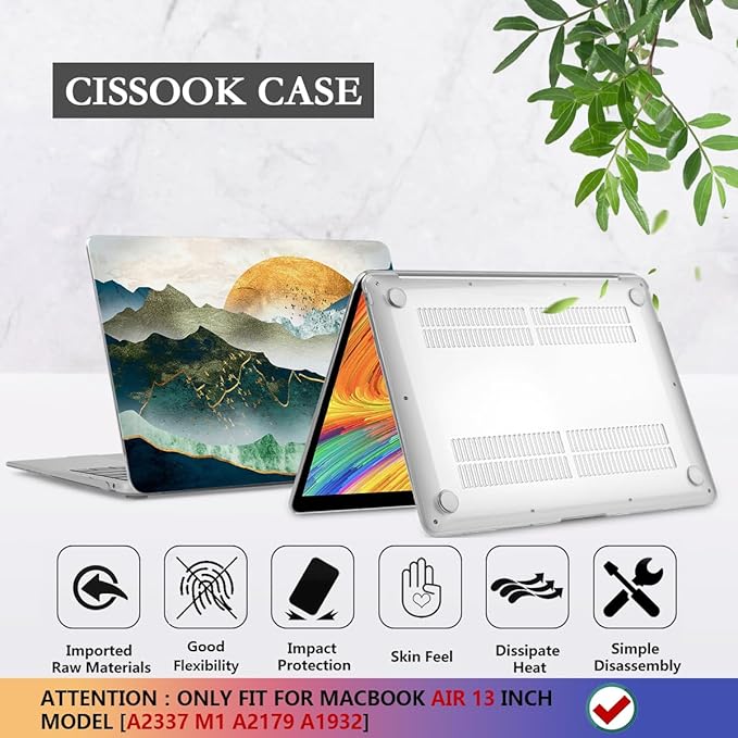 CISSOOK Mountain Case for MacBook Air 13 inch 2020 2021 2019 2018 Release Model - Image 6
