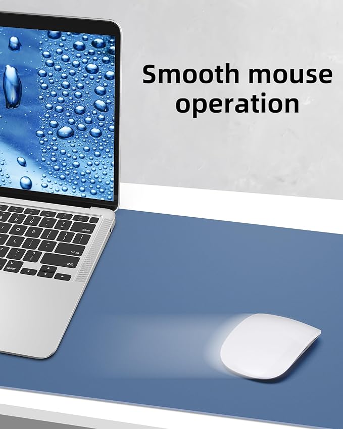 AFIING Leather Desk Pad Protector, Mouse Pad, Office Desk Mat, Non-Slip PU - Image 6