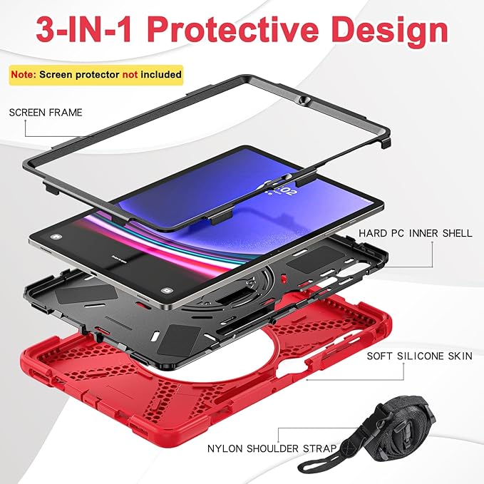 BRAECN for Galaxy Tab S10 Plus/S9 FE+/S9+/S7+/S8+/S7 FE 12.4 inch Case - Image 6