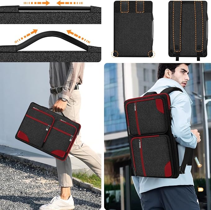ZINZ Laptop Case 15 15.6 16 inches Sleeve Slim Briefcase Spill-Resistant Handbag - Image 5