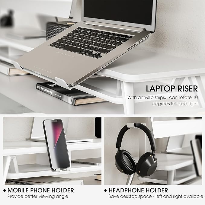 Fenge Dual Monitor Stand, Monitor Riser - Image 3