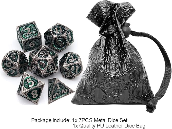 Haxtec DND Dice Set Metal D&D Dice Set - Image 2