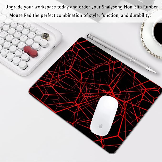 Abstract Lines Mouse Pad Personalized Design, Non-Slip Surface, Rubber Base - Image 7