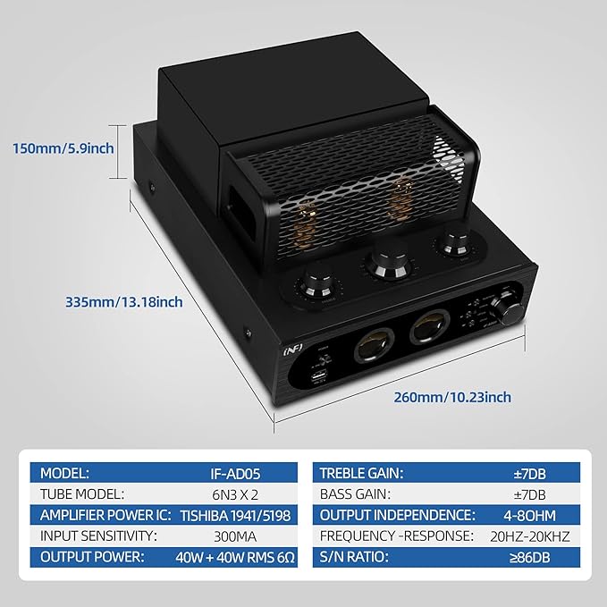 INFI Audio Hybrid Class AB Tube Amplifier 6N3 Power Amp - Image 4