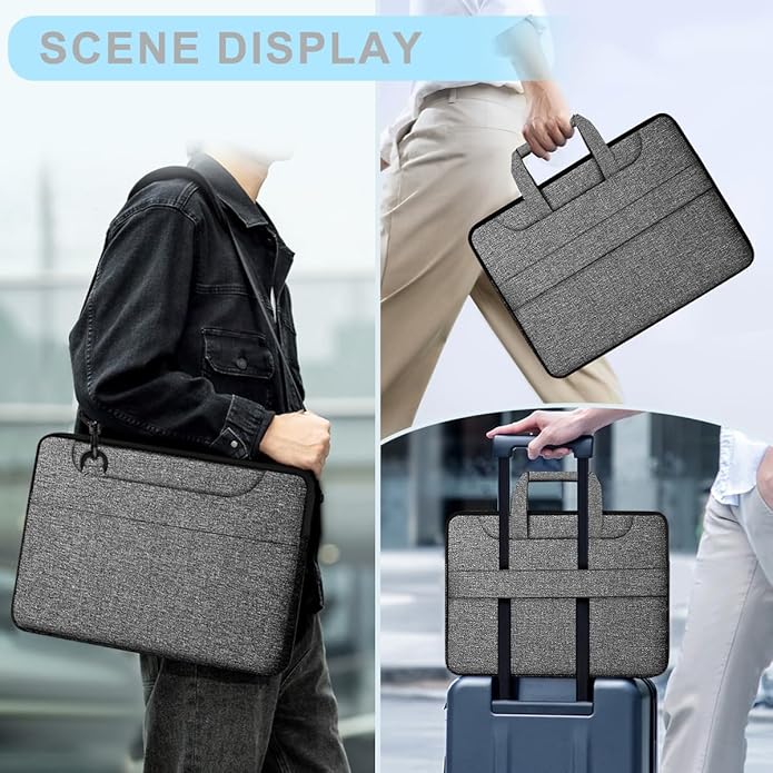 Universal Laptop Shoulder Bag 13-17.3 Inch Shockproof Briefcase - Image 6