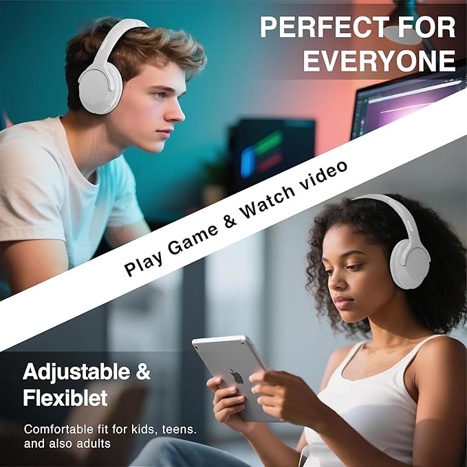 MIDOLA Bluetooth Headphones Over Ear 68H Playtime 6 EQ Wireless Headset - Image 7