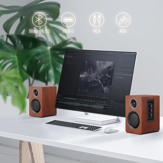 Computer Speakers for Desktop PC, Active Bookshelf Speaker - Image 5