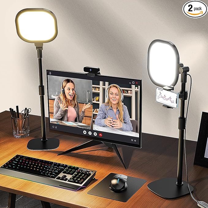 2Pcs Desktop Video Conference Lighting by LitONES