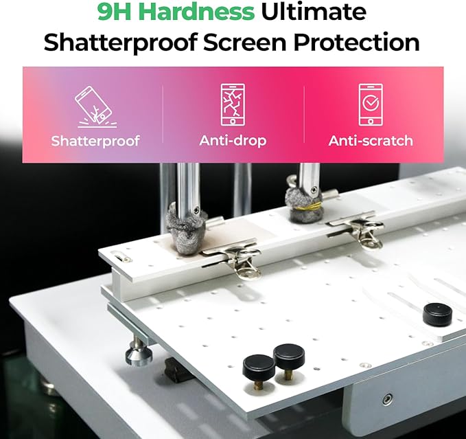 SIELO 2 Pack Matte Screen Protector, 9H Hardness Shatterproof & paper-feel PET - Image 2