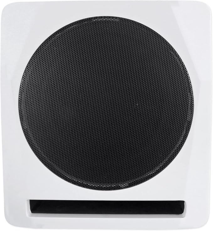 Rockville APM10W Active Studio Subwoofer in White, MDF Wood, RCA/XLR/Optical - Image 2