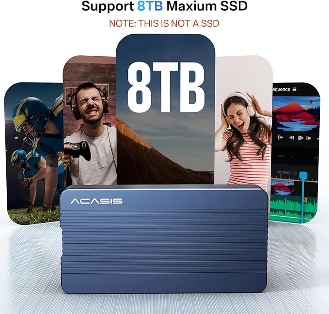 ACASIS 40Gbps M.2 NVMe SSD Enclosure, TBU405 - Image 4