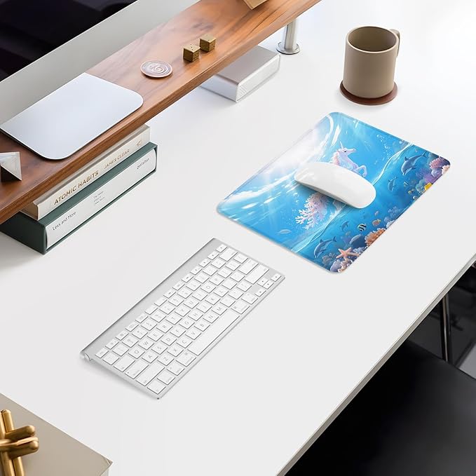 ITNRSIIET Mouse Pad Non-Slip Rubber Base Smooth Surface Stitched Edges - Image 7