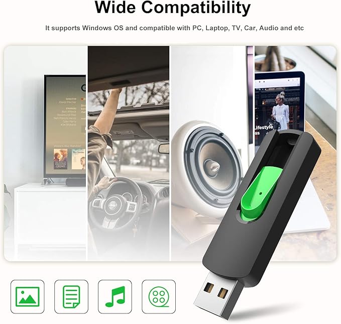 128GB Flash Drive Aiibe USB Flash Drive 128 GB Thumb Drive USB 2.0 Memory Stick - Image 4