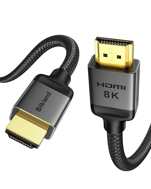 Silkland Long 10K 8K HDMI 2.1 Cable 50ft, Ultra High Speed HDMI Cable 48Gbps by Silkland