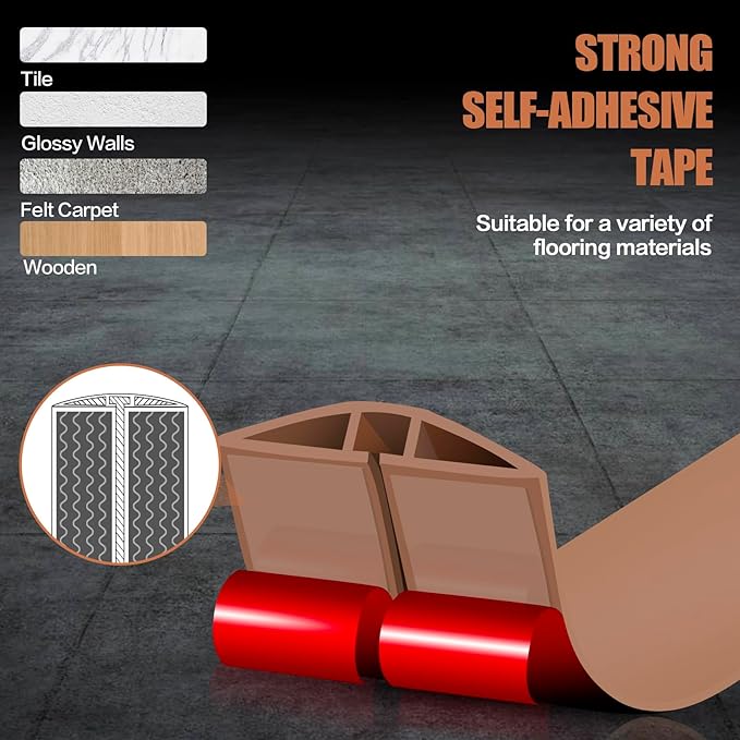 Floor Cord Cover Self Adhesive Cord Hider, 3.3FT Cable Management, Extension - Image 4