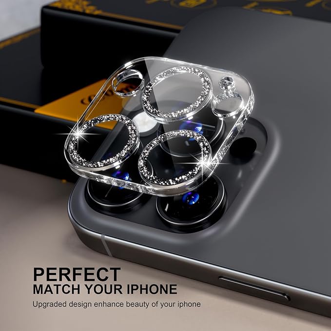 beuxece for 6 Pack iPhone 16 Pro/iPhone 16 Pro Max Camera Lens Protector 9H - Image 5