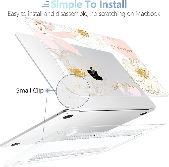MEEgoodo Case for MacBook Air M4/M3/M2 13.6 inch 2025 2024 2022, Fit Model - Image 4