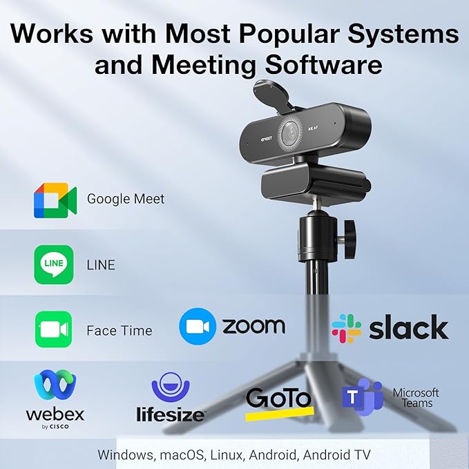 EMEET NOVA 4K Webcam with Tripod - Image 8