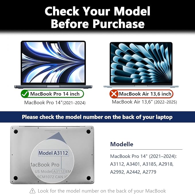 Magnetic Macbook Pro 14 Inch Privacy Screen, Removable Anti Glare Blue Light - Image 2