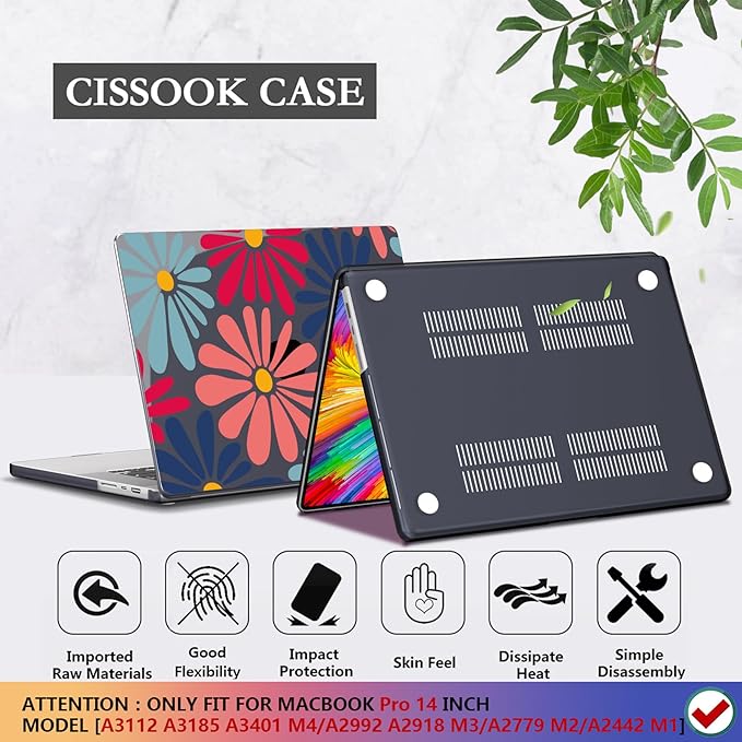 CISSOOK Compatible with MacBook Pro 14 inch 2025 2024-2021 Release M4 M3 M2 M1 - Image 5
