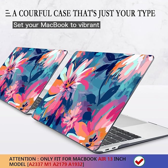 CISSOOK Compatible with MacBook Air 13 inch Case 2021, 2020-2018 Release M1 - Image 3