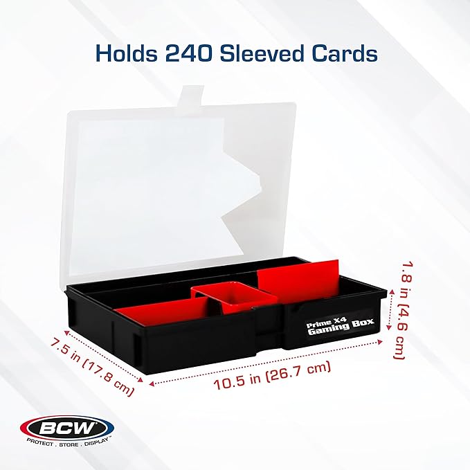 BCW Prime X4 Gaming Box | Playing Card Storage Box - Image 3