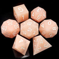 Haxtec Sharp Edge Dice Pink Resin DND Dice Set by HaxtecDice