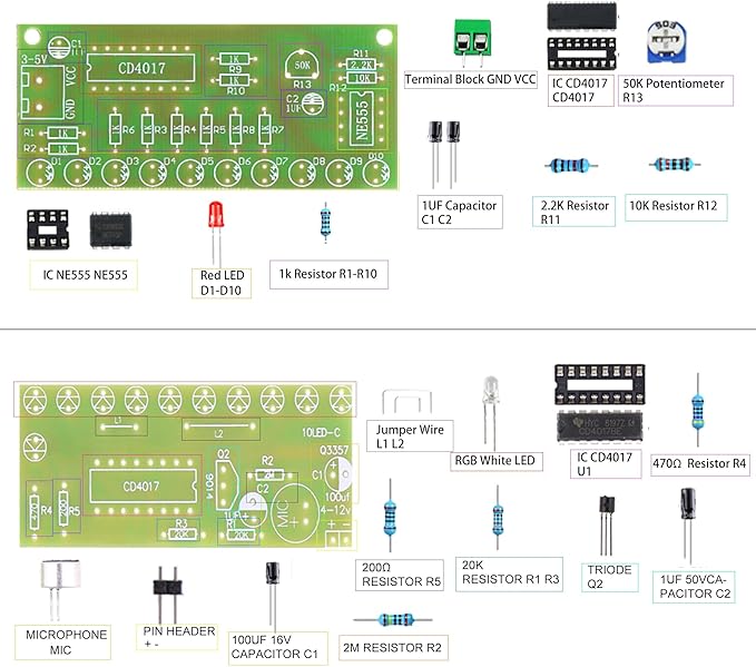 Soldering Practice Kit 5 DIY Electronics Projects Soldering Kit DIY Tesla Coil - Image 4